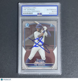 2023 Topps Bowman Draft Chrome Prospect#BDC-199 Tre' Morgan Signed Card Auto PSA