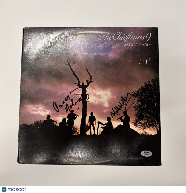 Matt Molloy and Paddy Moloney Signed The Chieftains 9 Vinyl Album PSA