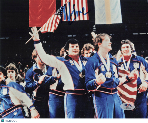 Mike Eruzione signed 8x10 Photo Hockey PSA Autographed