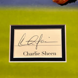 Charlie Sheen Cleveland Indians Signed Framed Photo PSA