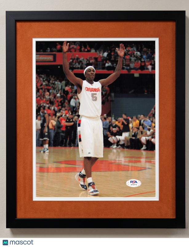 Donte Greene Syracuse Orangemen Signed Basketball 8x10 Custom Framed Photo PSA
