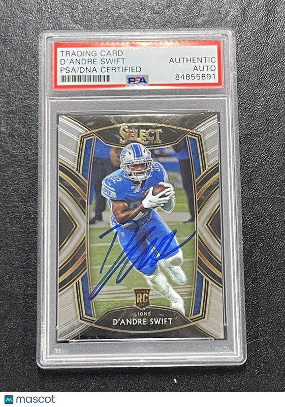 2020 Panini Select#251 D'Andre Swift  Signed Card Auto PSA Slabbed Lions
