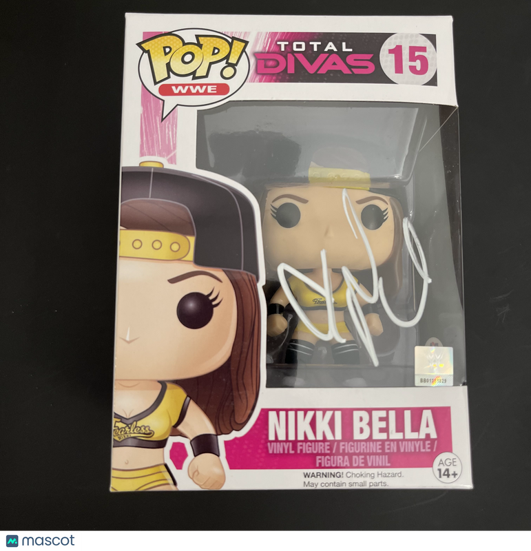 Nikki Bella Signed Wrestling Funko Pop #15 PSA Encapsulated Autographed