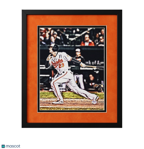 Joey Rickard Baltimore Orioles Signed 11x14 Custom Framed Photo PSA