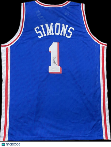 Anfernee Simons Signed Jersey PSA Philadelphia 76ers Autographed