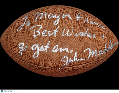 John Madden Oakland Raiders Signed Football PSA Autographed