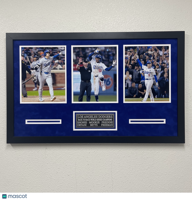 Shohei Ohtani Mookie Betts Freeman Custom Framed 3 Photo Display LA Dodgers