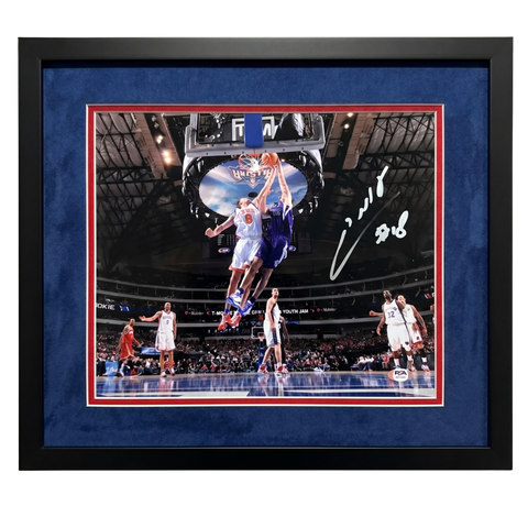 Omri Casspi Sacramento Kings Signed Basketball 11x14 Customed Framed Photo PSA