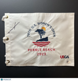Minjee Lee Signed Golf Flag BAS Autographed