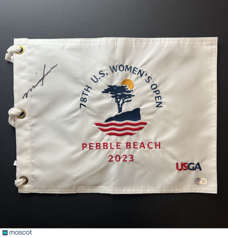 Minjee Lee Signed Golf Flag BAS Autographed