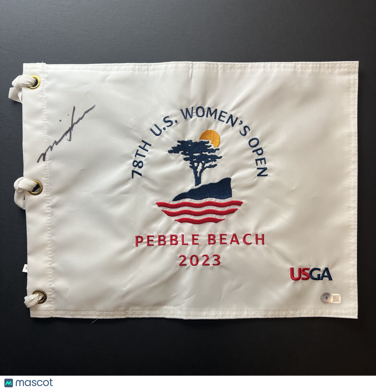 Minjee Lee Signed Golf Flag BAS Autographed