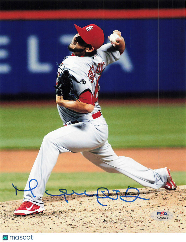 Miguel Socolovich St. Louis Cardinals Signed 8x10 Photo PSA