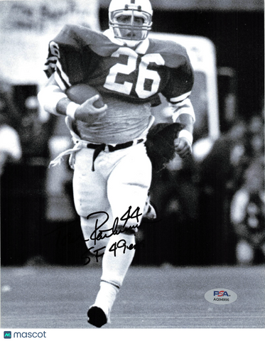 Tom Rathman Signed Nebraska Cornhuskers Football 8x10 Photo Autographed