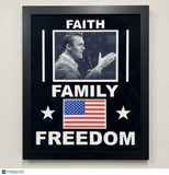 Charlie Kirk Freedom Custom Display Frame(18x22") Turning Point USA