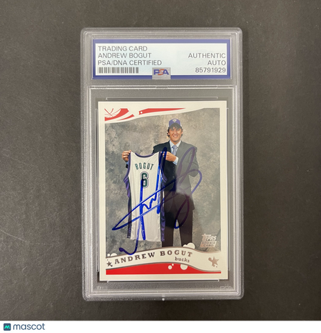 Andrew Bogut 2005 Topps Rookie card#221 Signed Card PSA Autographed