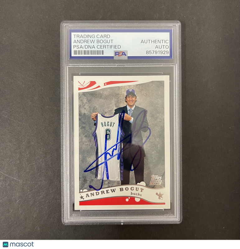 Andrew Bogut 2005 Topps Rookie card#221 Signed Card PSA Autographed