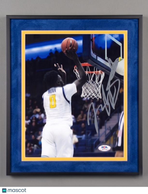 Jaylen Brown California Golden Bears Signed 8x10 Custom Framed Photo PSA