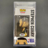 Stephen Curry signed Funko Pop #43 PSA Encapsulated Autographed