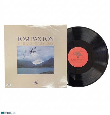 Tom Paxton Signed Even a Gray Day Vinyl PSA Album Autographed