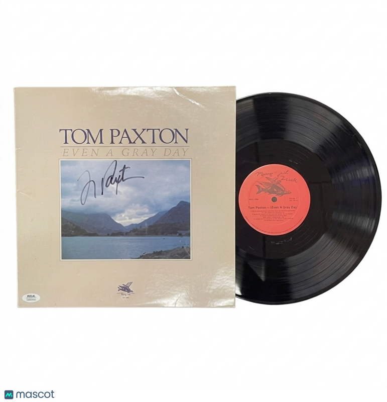 Tom Paxton Signed Even a Gray Day Vinyl PSA Album Autographed