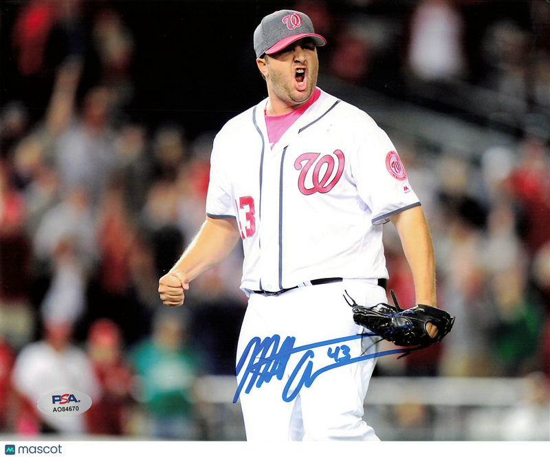 Matt Adams Washington Nationals Signed 8x10 Photo PSA