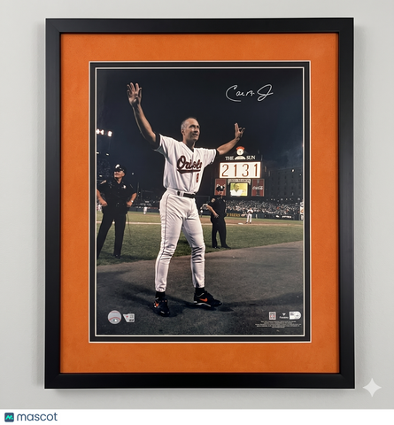 Cal Ripken Jr. Orioles Signed 16x20 Custom Framed Photo Fanatics Authentic
