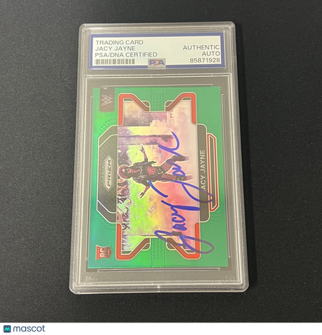 2022 Panini Prizm WWE#83 Jacy Jayne Signed Card Auto PSA Slabbed