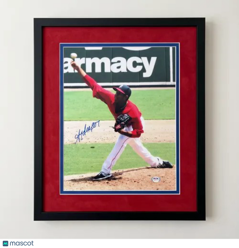 Anderson Espinoza Boston Red Sox Signed 11x14 Custom Framed Photo PSA
