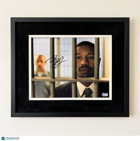 Michael B Jordan Signed 11x14 Framed Photo Just Mercy BAS Autographed