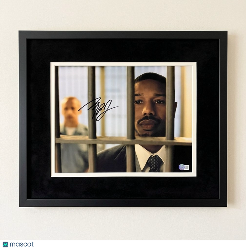 Michael B Jordan Signed 11x14 Framed Photo Just Mercy BAS Autographed
