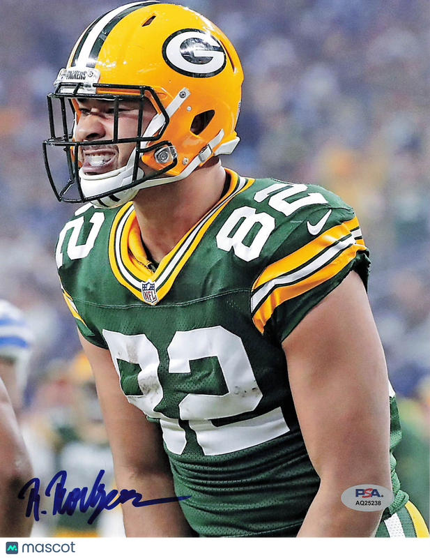Richard Rodgers Signed Green Bay Packers Football 8x10 Photo PSA Autographed
