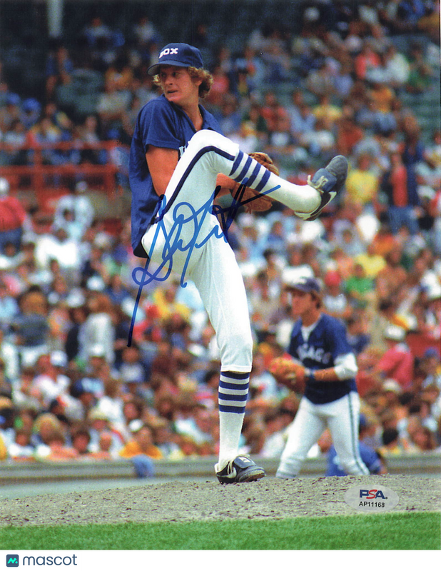 Steve Trout Chicago White Sox Signed 8x10 Photo PSA
