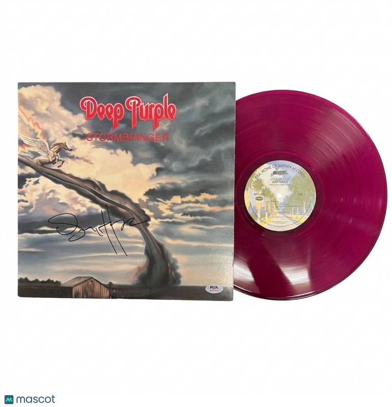 Glenn Hughes Signed Stormbringer Vinyl PSA Album Autographed