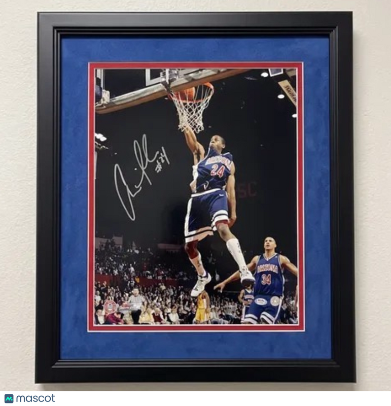 Andre Iguodala Philadelphia 76ers Signed 16x20 Custom Framed Photo PSA