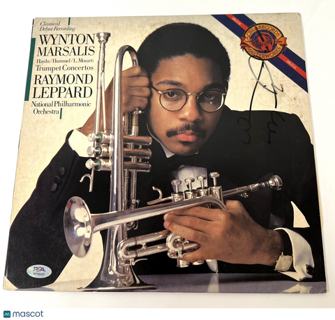 Wynton Marsalis Signed Vinyl PSA/DNA Autographed Trumpet Concertos