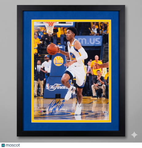 Patrick McCaw Golden State Warriors Signed 16x20 Custom Framed Photo BAS