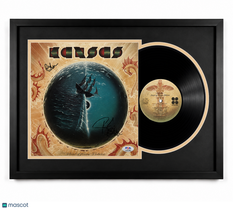 Phil Ehart & Richard Williams Signed Point of Know Return Customed Framed Vinyl