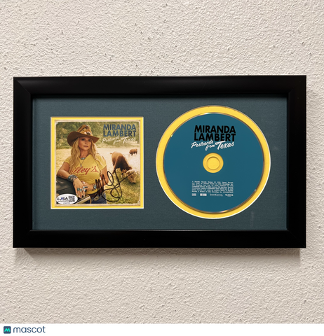 Miranda Lambert Signed Postcards from Texas CD Insert Framed Display JSA