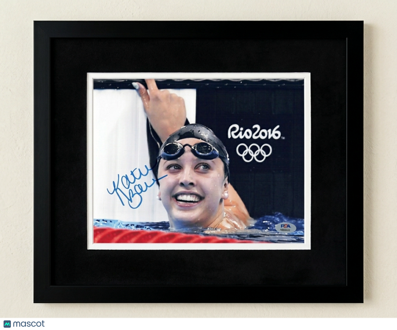 Kathleen Baker Team USA Signed Oympic Swimming 8x10 Framed Photo PSA Auth