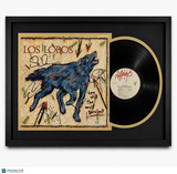 Steve Berlin, David Hidalgo, Louie Perez, Cesar Rosas Custom Framed Vinyl PSA