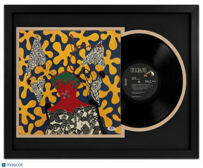 Jorma Kaukonen Signed Jorma Custom Framed Vinyl Album PSA Auth