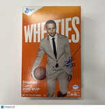 Stephen Curry Signed Basketball Wheaties Cereal Box (2015 MVP Edition) PSA Auto