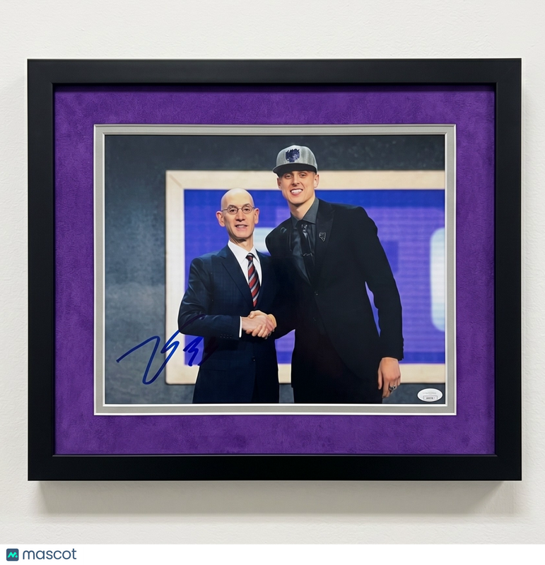 Zach Collins Sacramento Kings Signed Basketball 11x14 Custom Framed Photo JSA