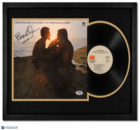 Booker T. Jones Signed Chronicles Custom Framed Vinyl Album PSA