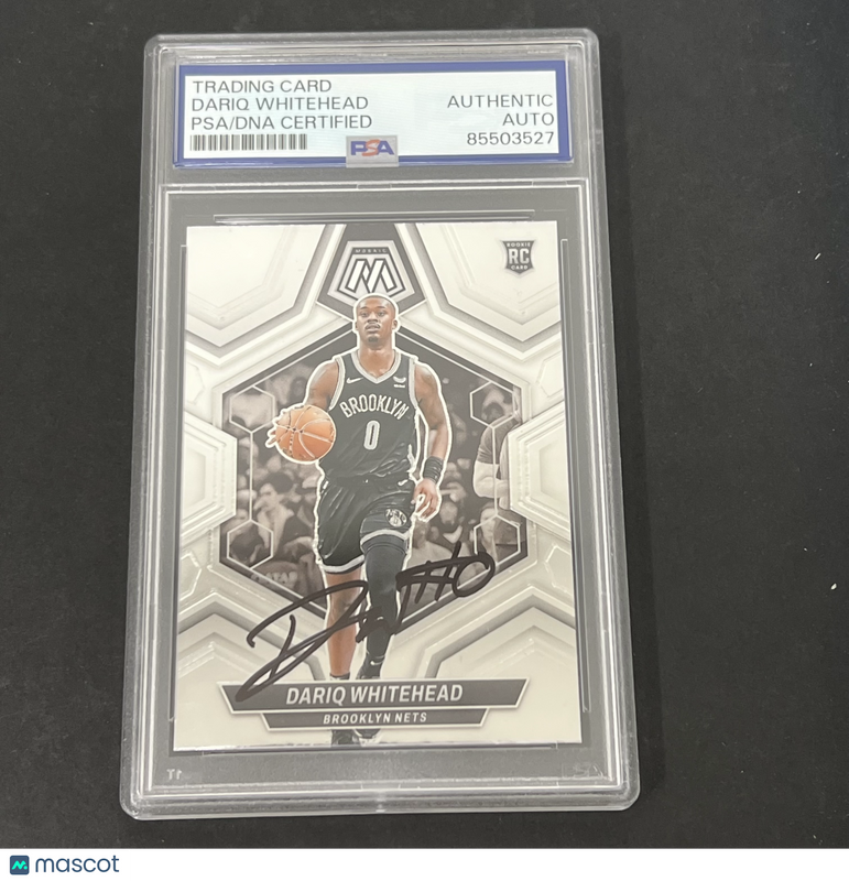 2023-24 Panini Mosaic #247 Dariq Whitehead signed card PSA