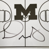 Dusty May Signed Basketball Clipboard PSA Michigan Wolverines