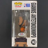 Giannis Antetokounmpo Signed Basketball Funko Pop! #143 PSA Autographed