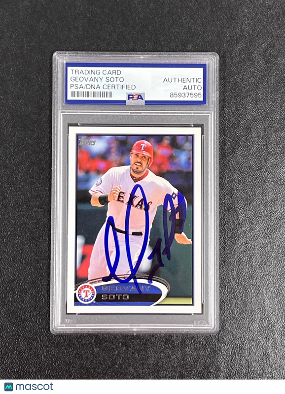2012 Topps #US328 Geovany Soto  Signed Card Auto PSA Slabbed Rangers