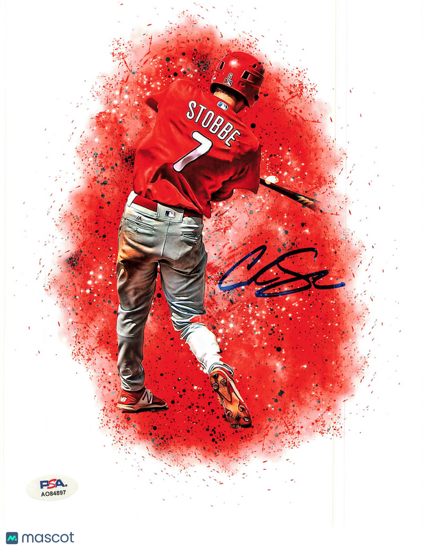 Cole Stobbe Philadelphia Phillies Signed 8x10 Photo PSA