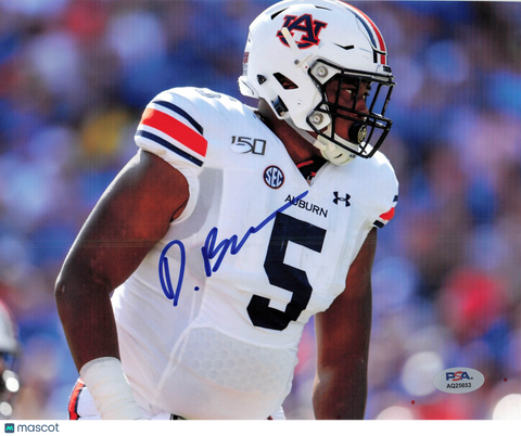 Derrick Brown Signed Auburn Tigers Football Photo PSA Autographed